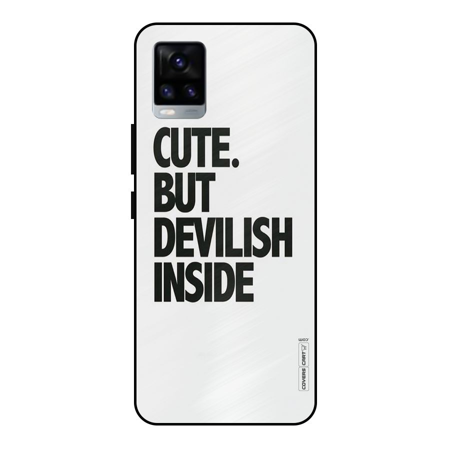 Cute But Devil Metal Back Case for Vivo V20