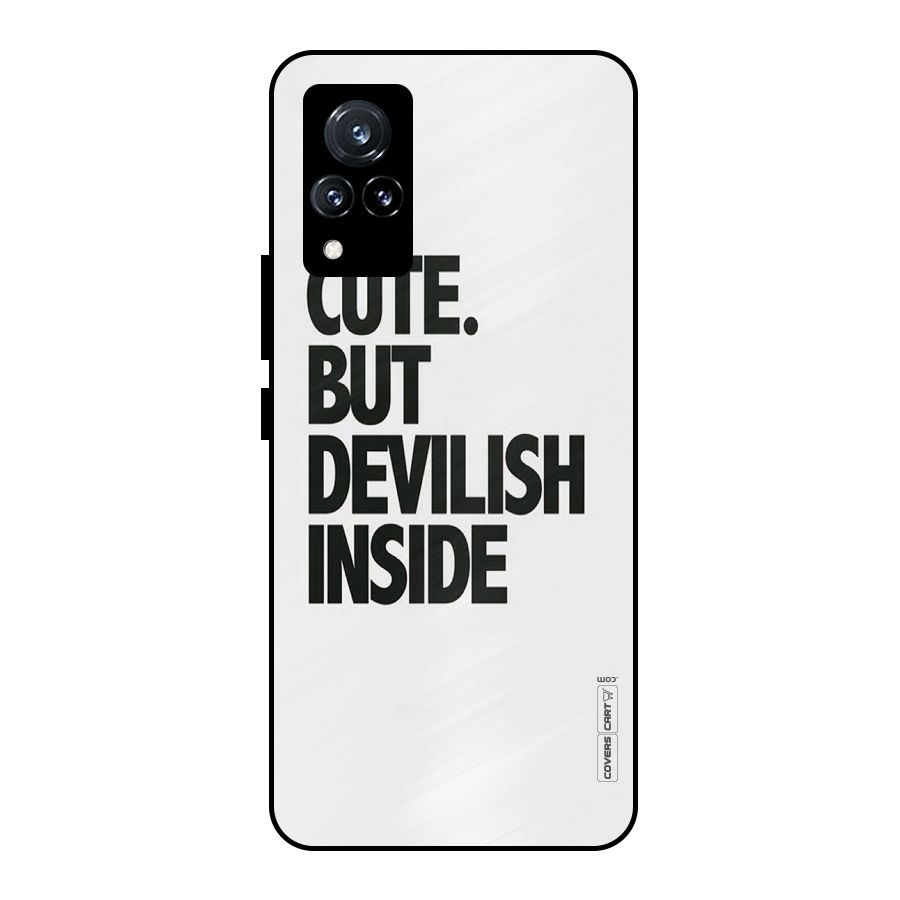 Cute But Devil Metal Back Case for Vivo V21 5G