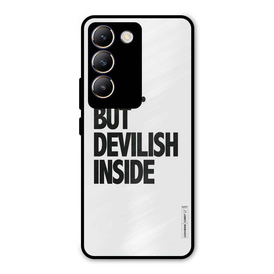 Cute But Devil Metal Back Case for Vivo Y200e