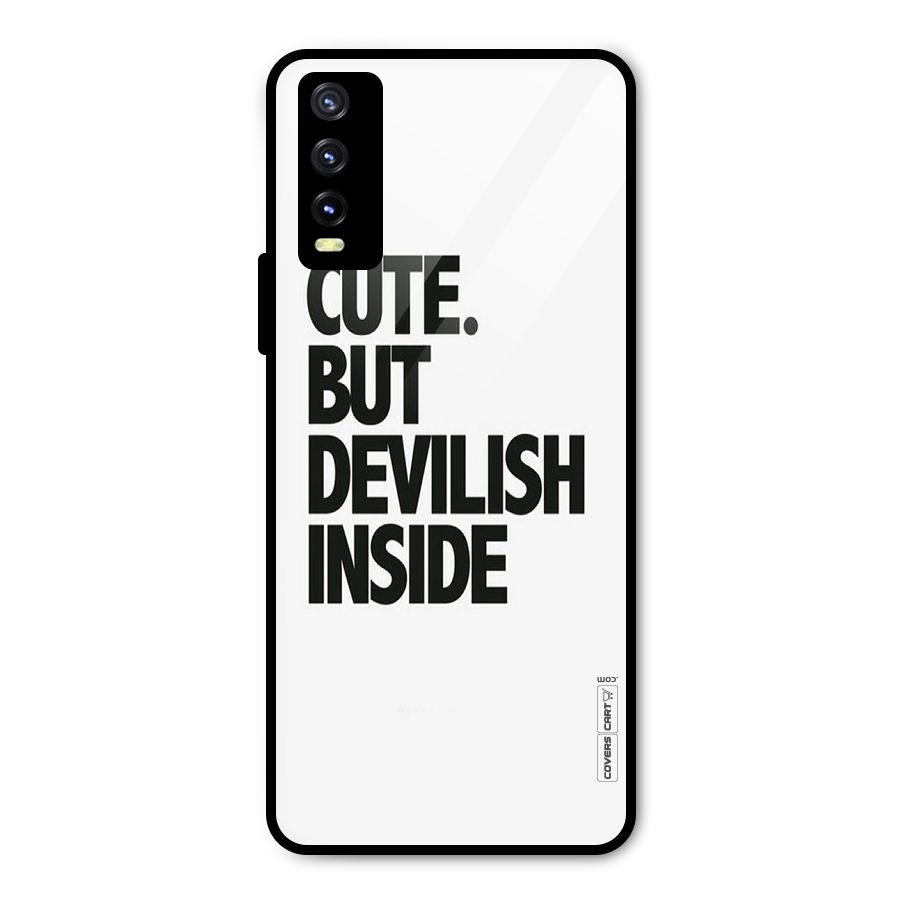 Cute But Devil Metal Back Case for Vivo Y20i