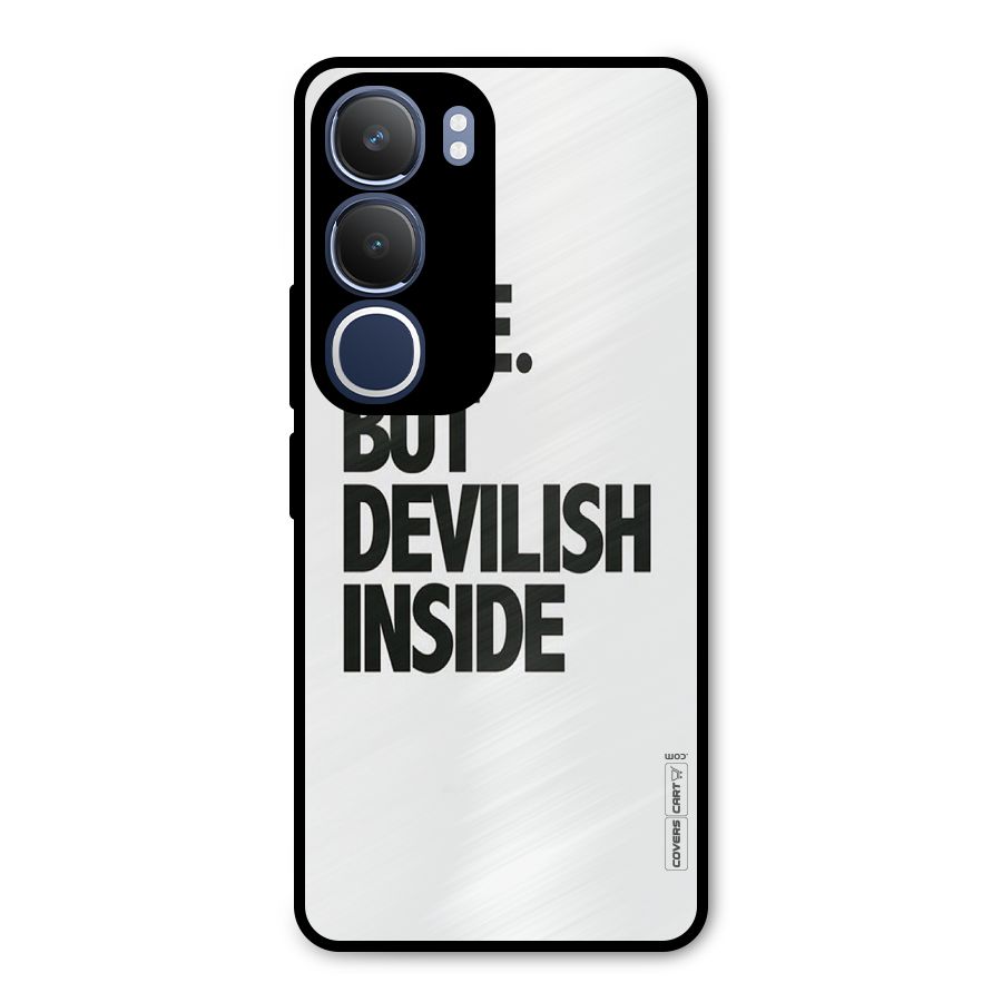 Cute But Devil Metal Back Case for Vivo Y29