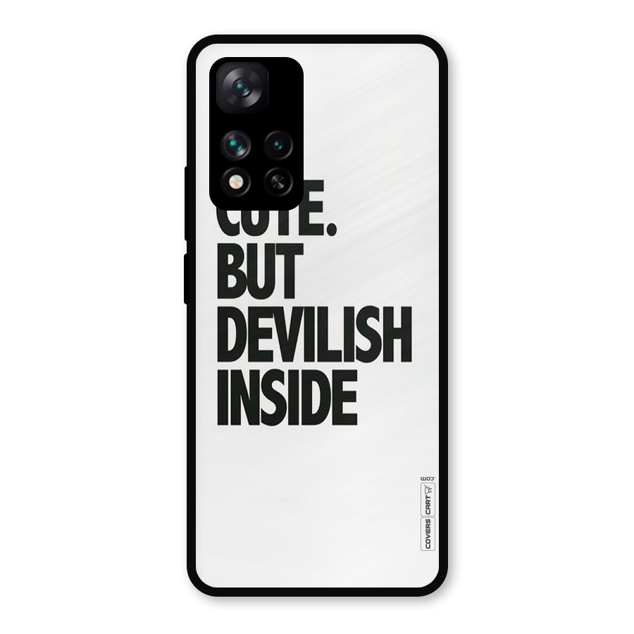 Cute But Devil Metal Back Case for Xiaomi 11i 5G