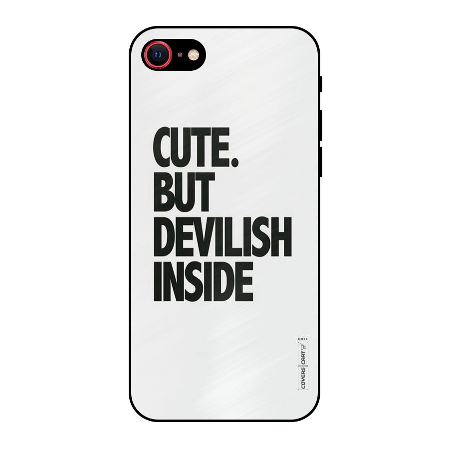 Cute But Devil Metal Back Case for iPhone 7