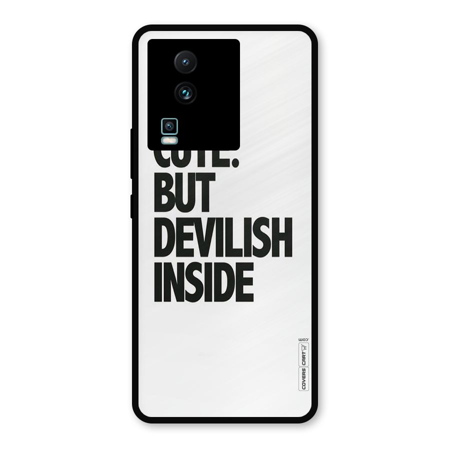Cute But Devil Metal Back Case for iQOO Neo 7 Pro