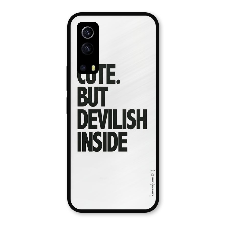 Cute But Devil Metal Back Case for iQOO Z3
