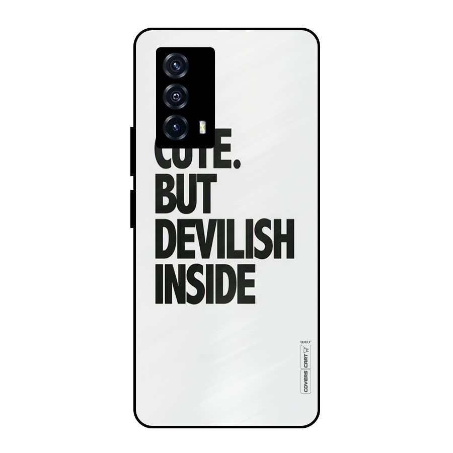 Cute But Devil Metal Back Case for iQOO Z5