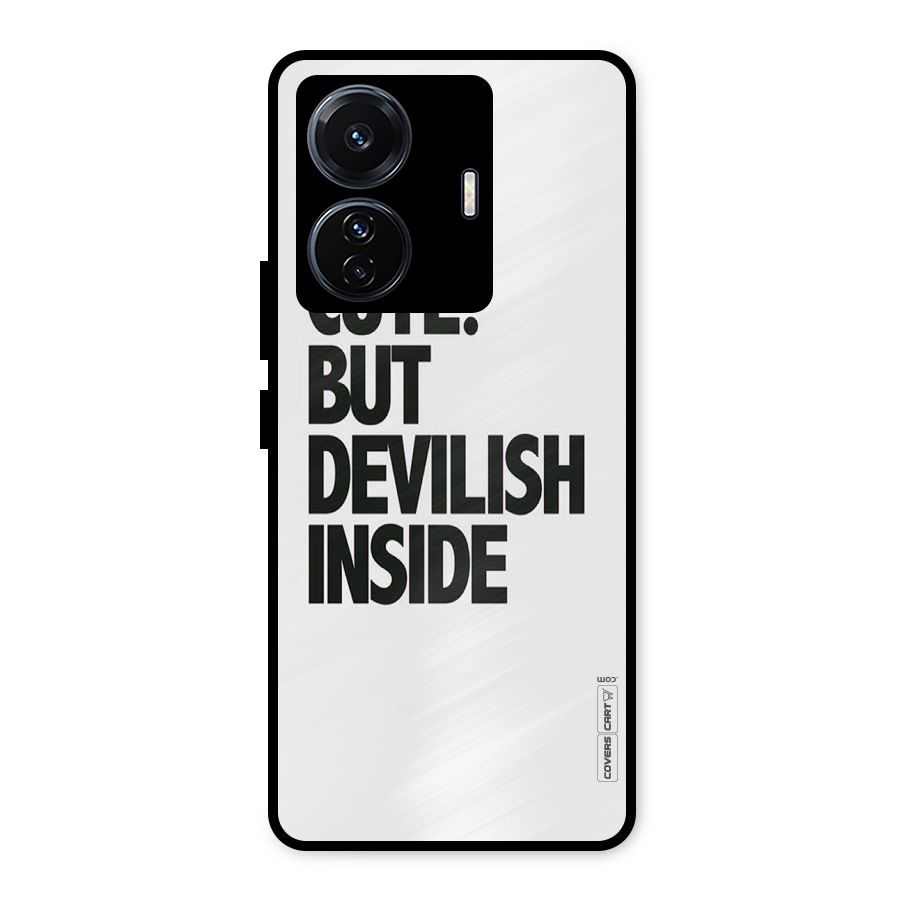 Cute But Devil Metal Back Case for iQOO Z6