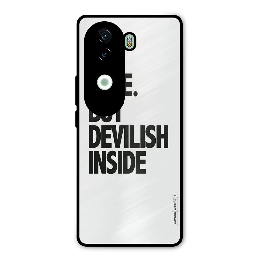 Cute But Devil Metal Back Case for iQOO Z9s