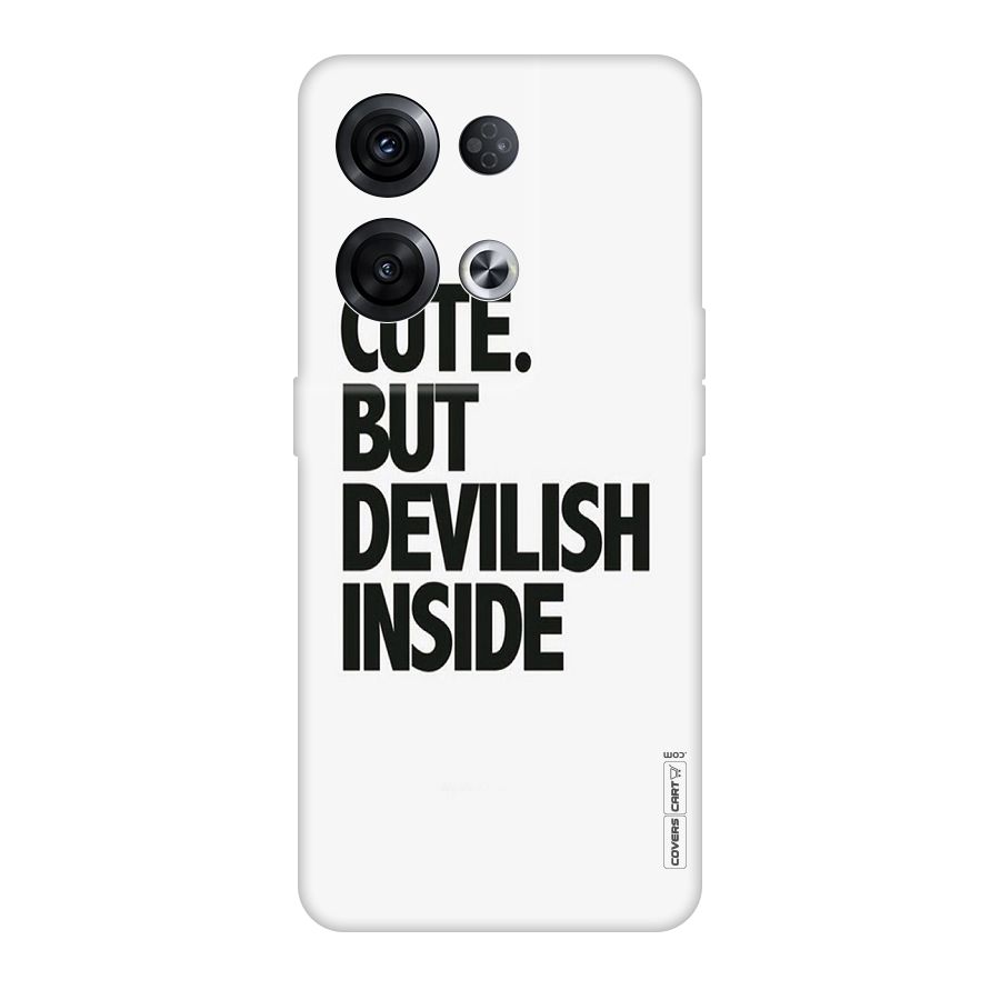Cute But Devil Original Polycarbonate Back Case for Oppo Reno8 Pro 5G