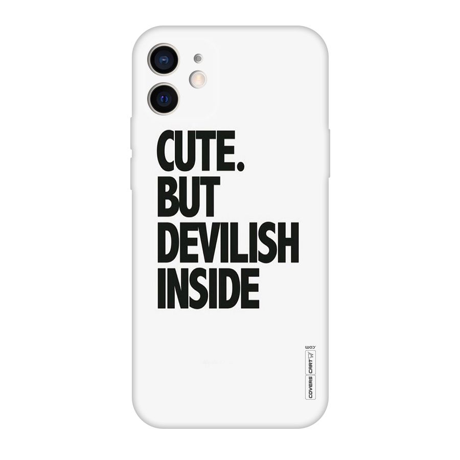 Cute But Devil Original Polycarbonate Back Case for iPhone 12