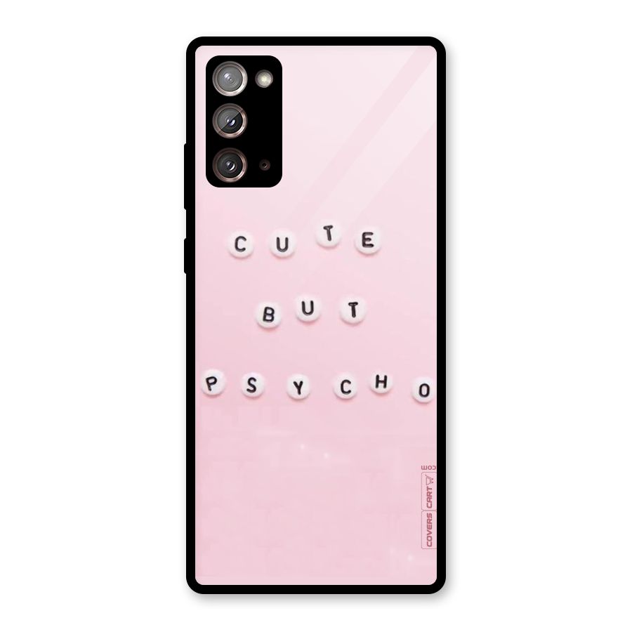 Cute But Psycho Glass Back Case for Galaxy Note 20