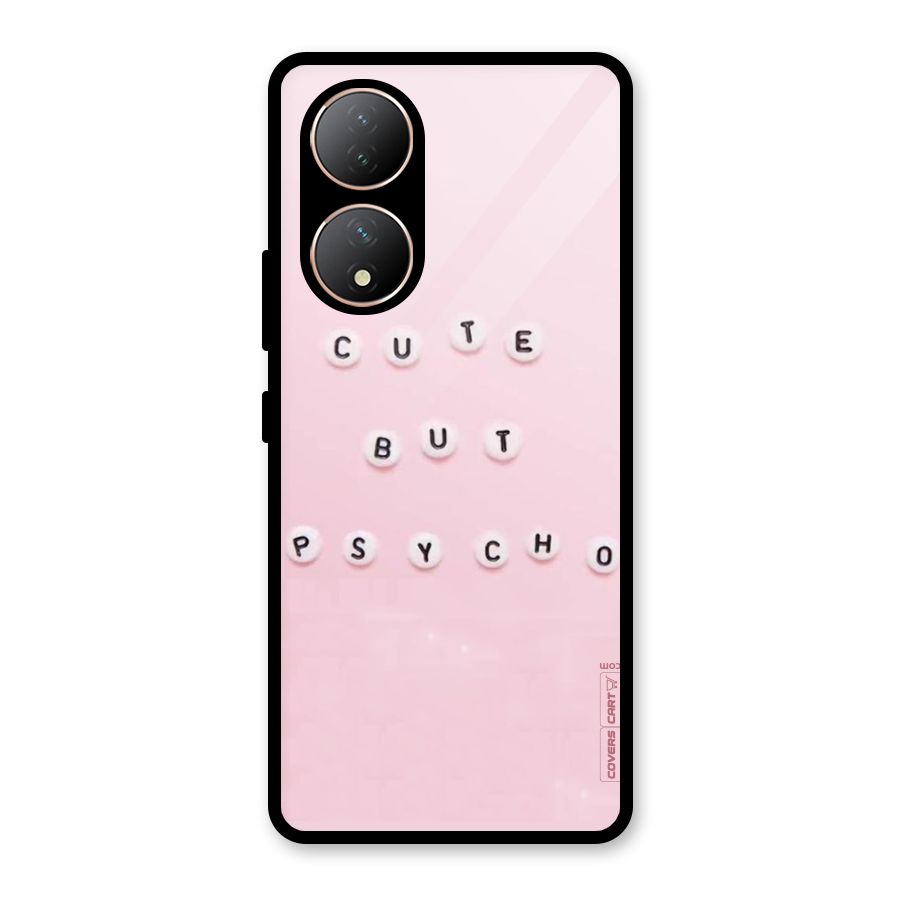 Cute But Psycho Glass Back Case for Vivo T2