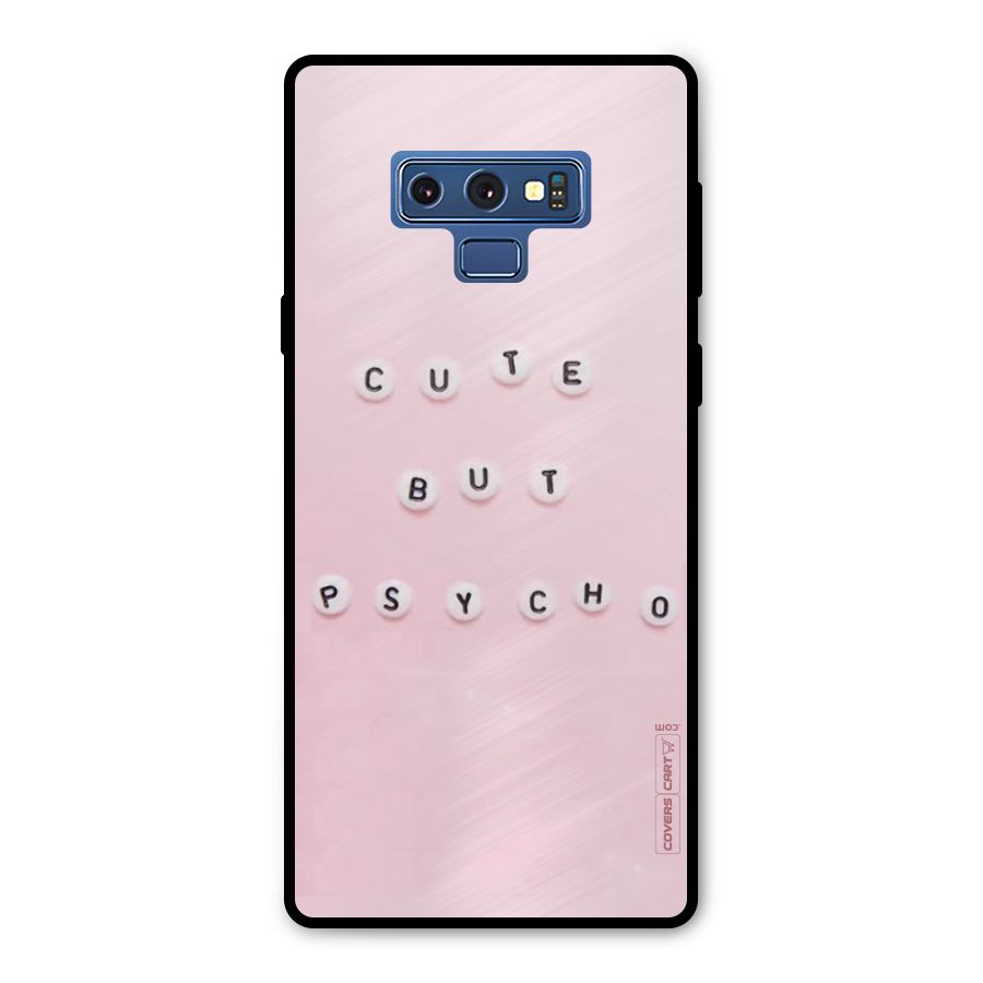 Cute But Psycho Metal Back Case for Galaxy Note 9