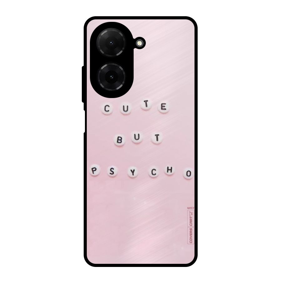 Cute But Psycho Metal Back Case for Redmi A5 4G