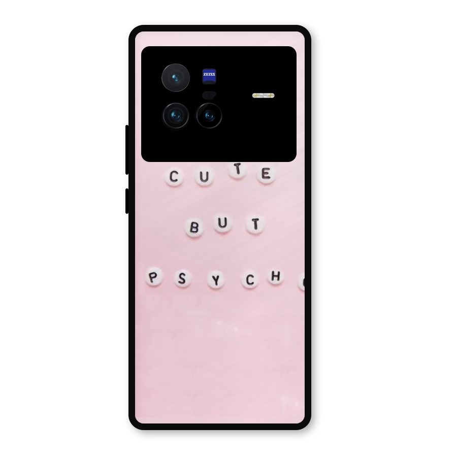 Cute But Psycho Metal Back Case for Vivo X80