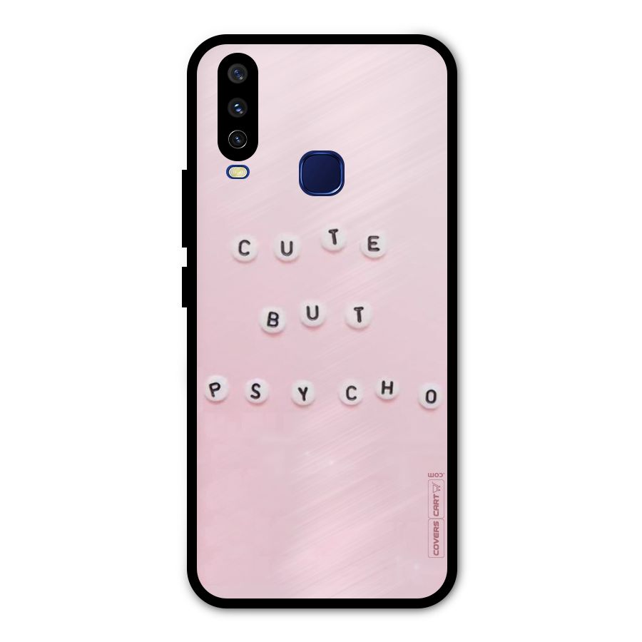Cute But Psycho Metal Back Case for Vivo Y15