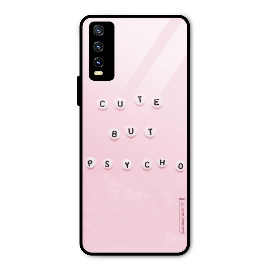Cute But Psycho Metal Back Case for Vivo Y20i