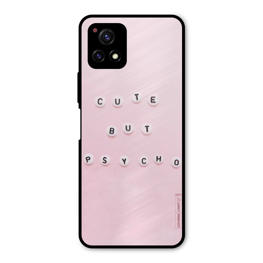 Cute But Psycho Metal Back Case for Vivo Y72 5G