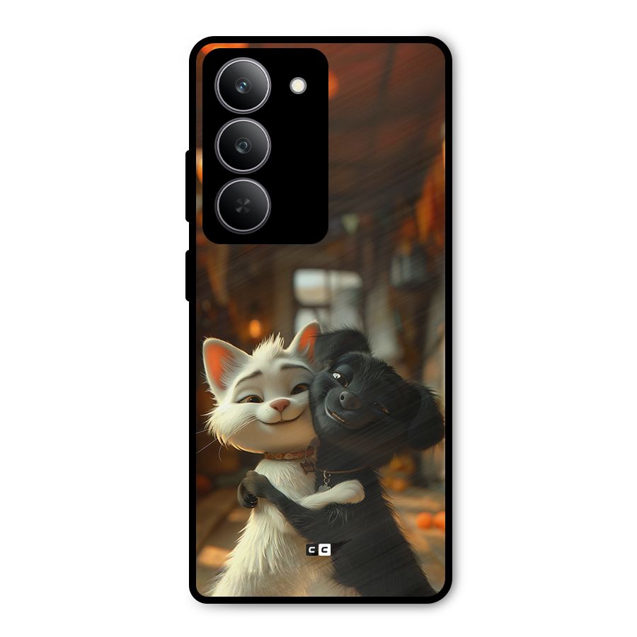 Cute Cat Dog Metal Back Case for Realme P3x