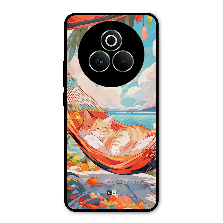 Cute Cat On Beach Metal Back Case for Realme P3 Pro