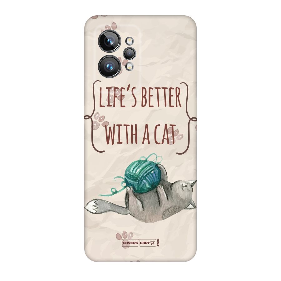 Cute Cat Original Polycarbonate Back Case for Realme GT2 Pro