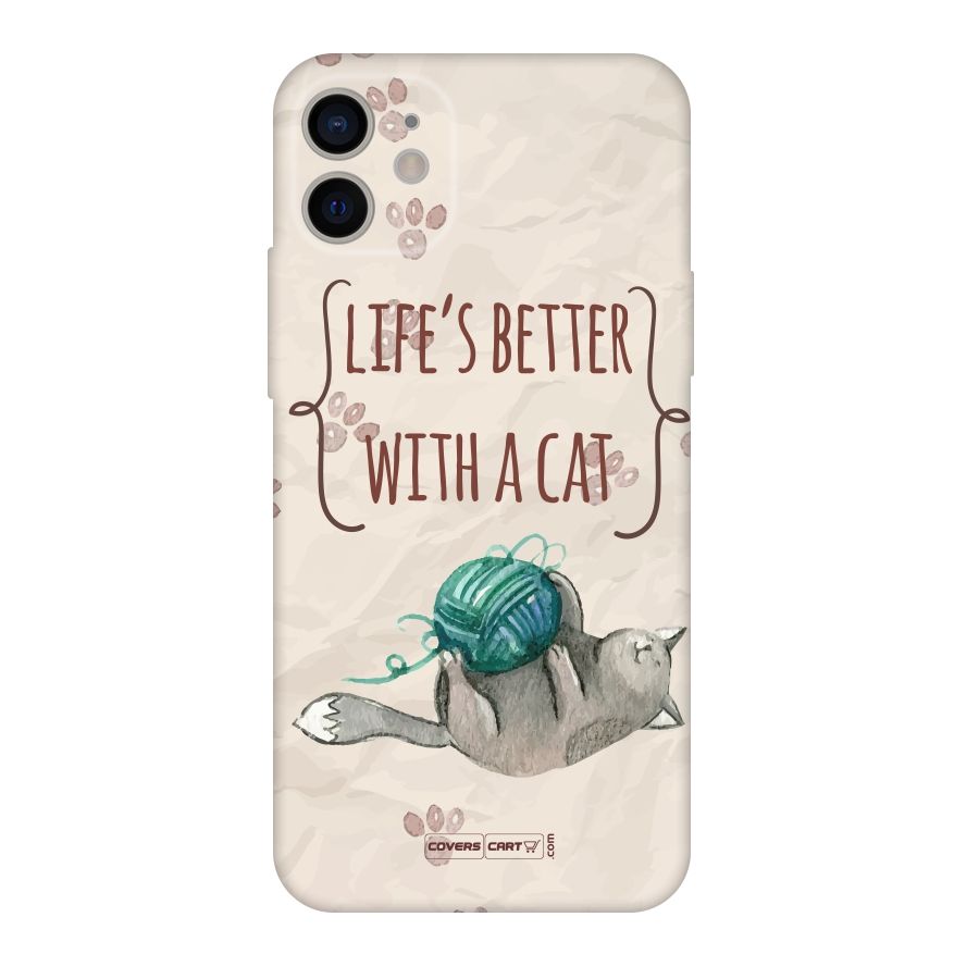 Cute Cat Original Polycarbonate Back Case for iPhone 11