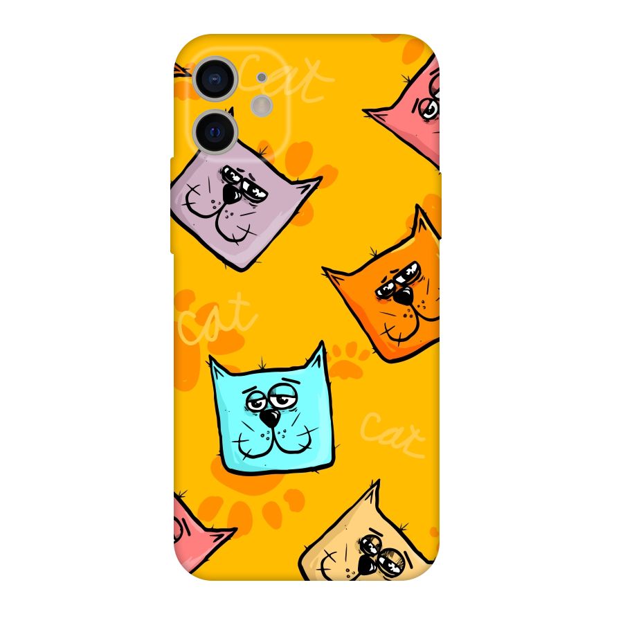 Cute Cat Pattern Original Polycarbonate Back Case for iPhone 11