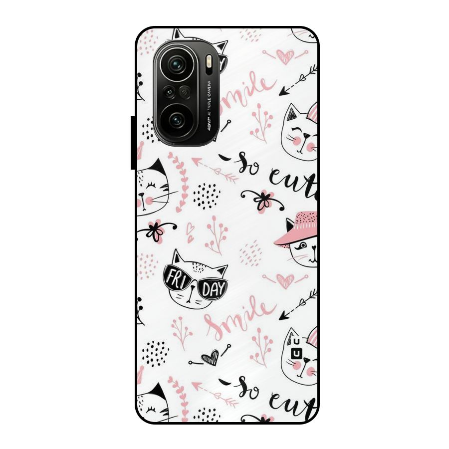 Cute Cat Swag Metal Back Case for Mi 11x