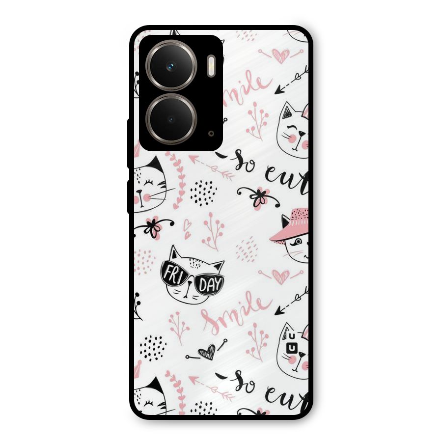 Cute Cat Swag Metal Back Case for Realme P3