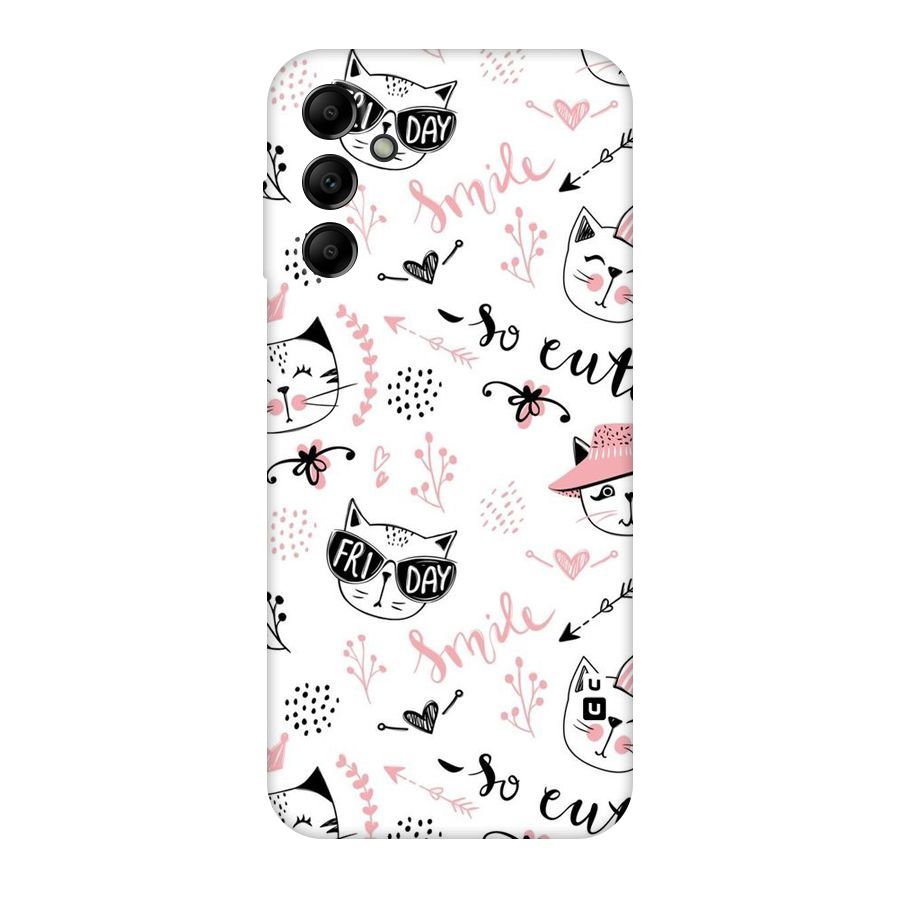 Cute Cat Swag Original Polycarbonate Back Case for Galaxy A14 5G