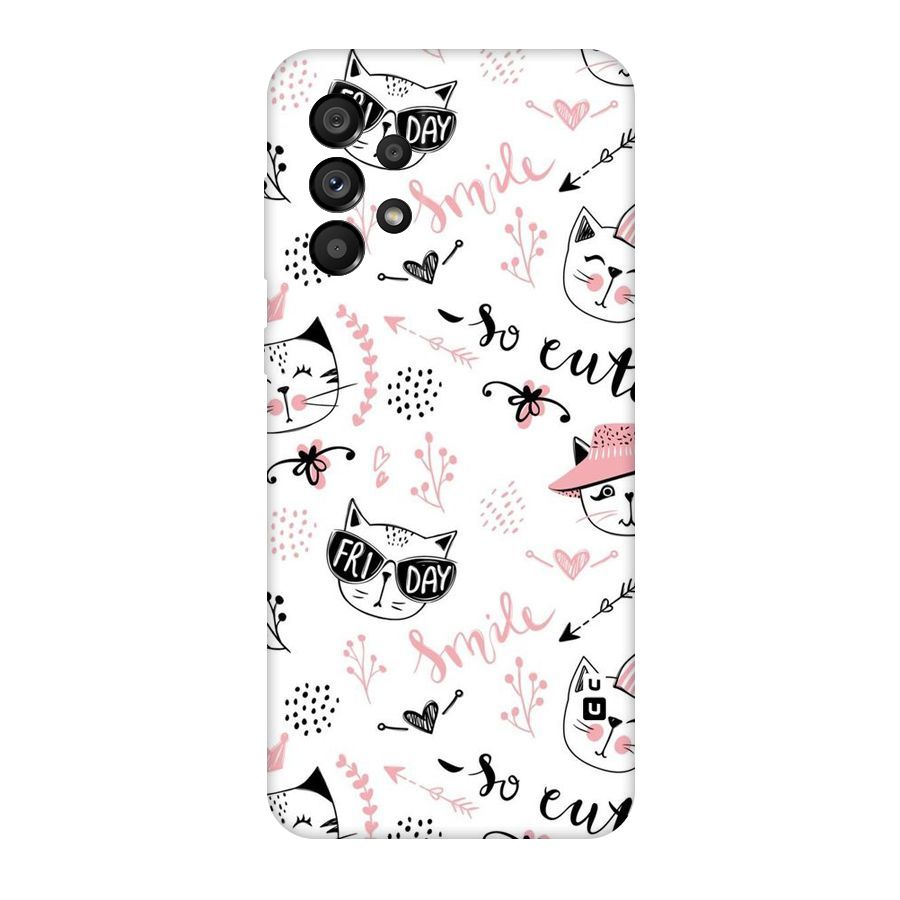Cute Cat Swag Original Polycarbonate Back Case for Galaxy A73 5G