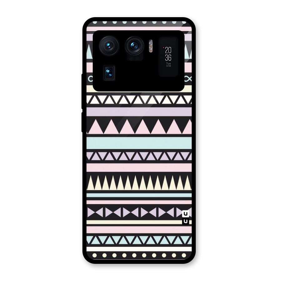 Cute Chev Pattern Glass Back Case for Mi 11 Ultra