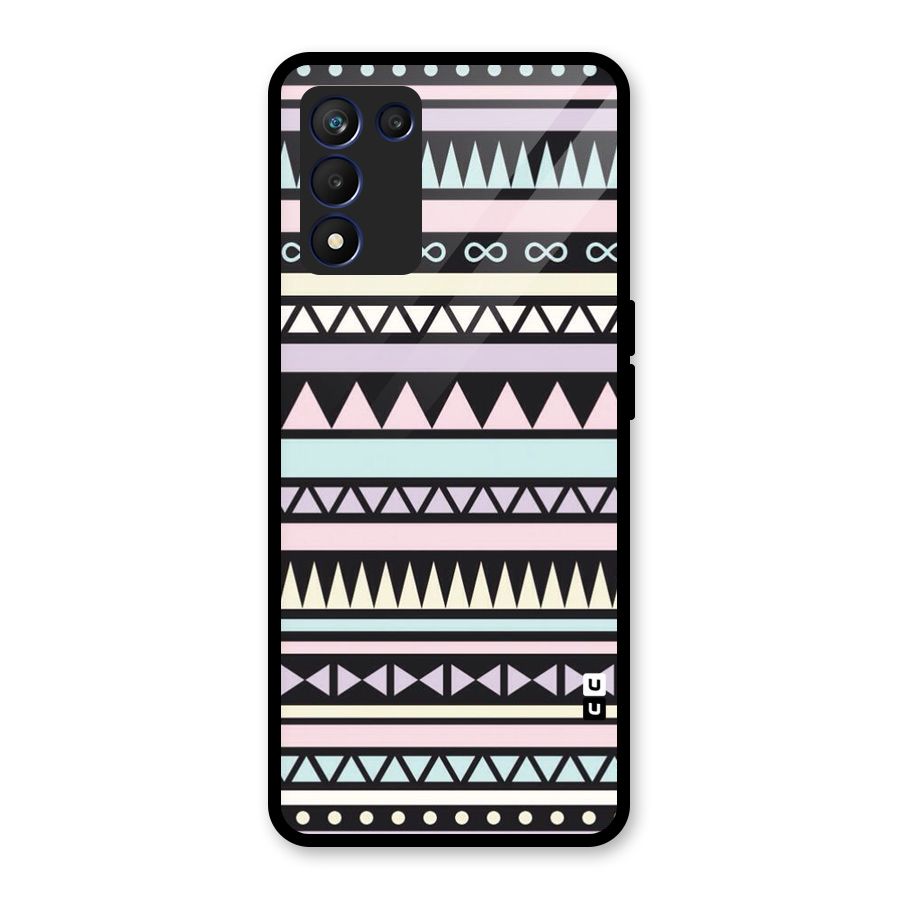 Cute Chev Pattern Glass Back Case for Realme 9 5G Speed