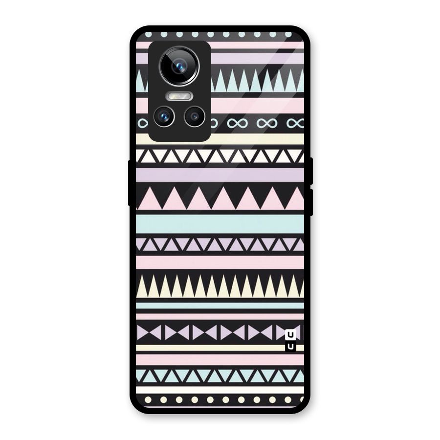 Cute Chev Pattern Glass Back Case for Realme GT Neo 3