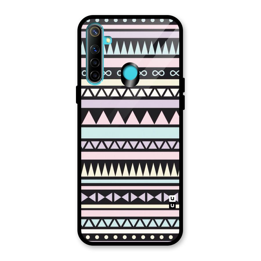 Cute Chev Pattern Glass Back Case for Realme Narzo 10