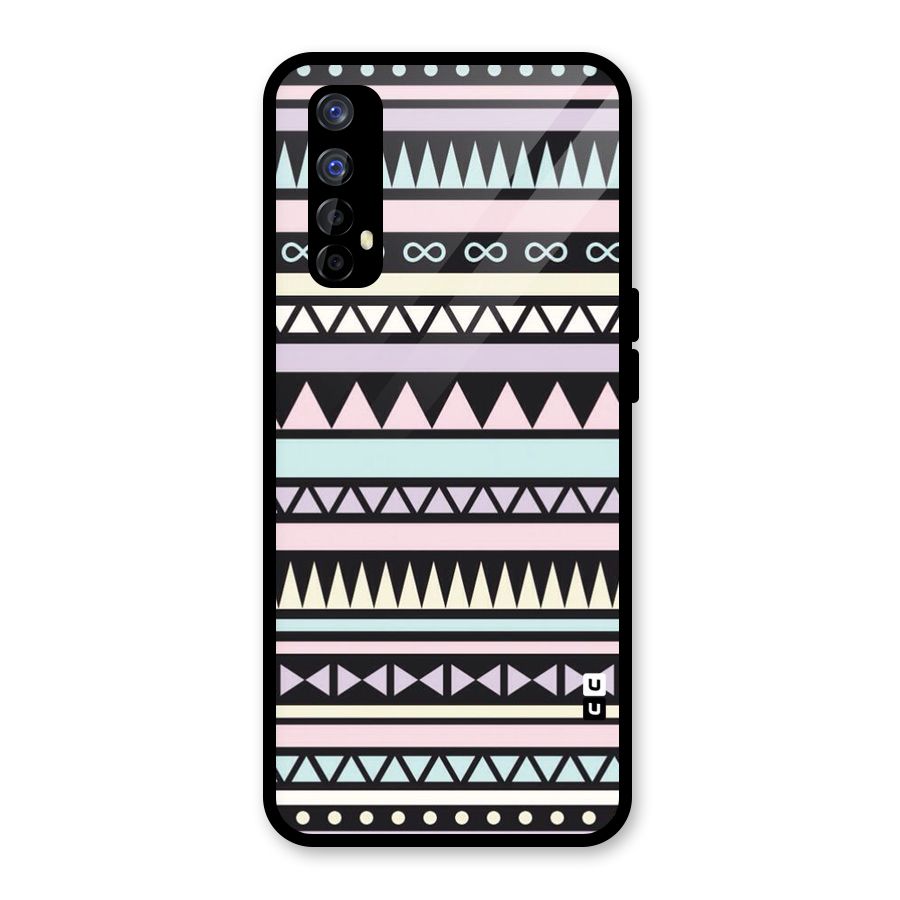Cute Chev Pattern Glass Back Case for Realme Narzo 20 Pro