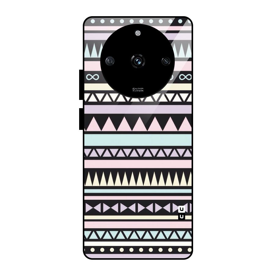 Cute Chev Pattern Glass Back Case for Realme Narzo 60 5G