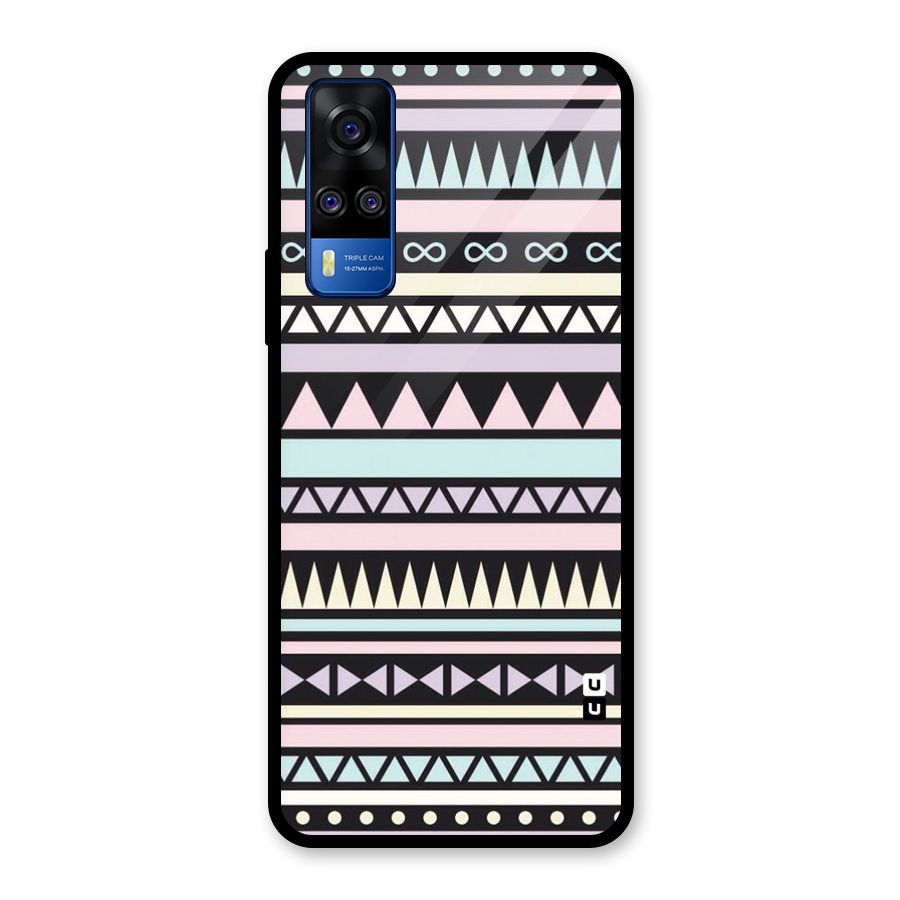 Cute Chev Pattern Glass Back Case for Vivo Y31