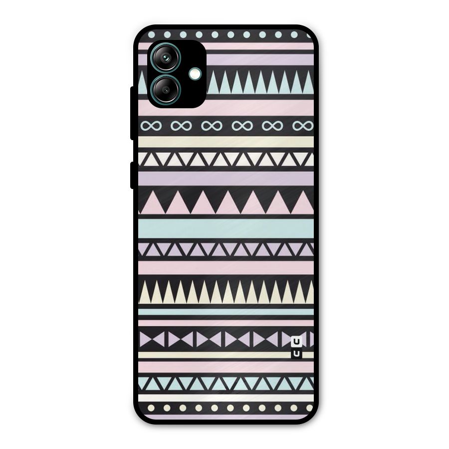 Cute Chev Pattern Metal Back Case for Galaxy A04