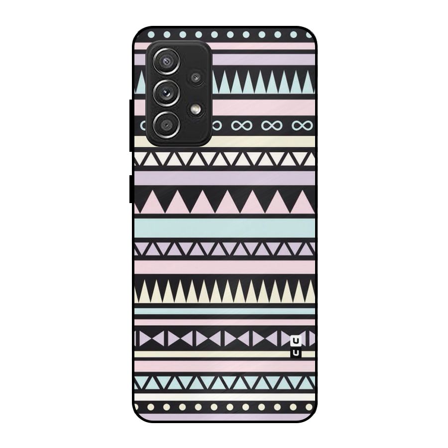 Cute Chev Pattern Metal Back Case for Galaxy A52s 5G