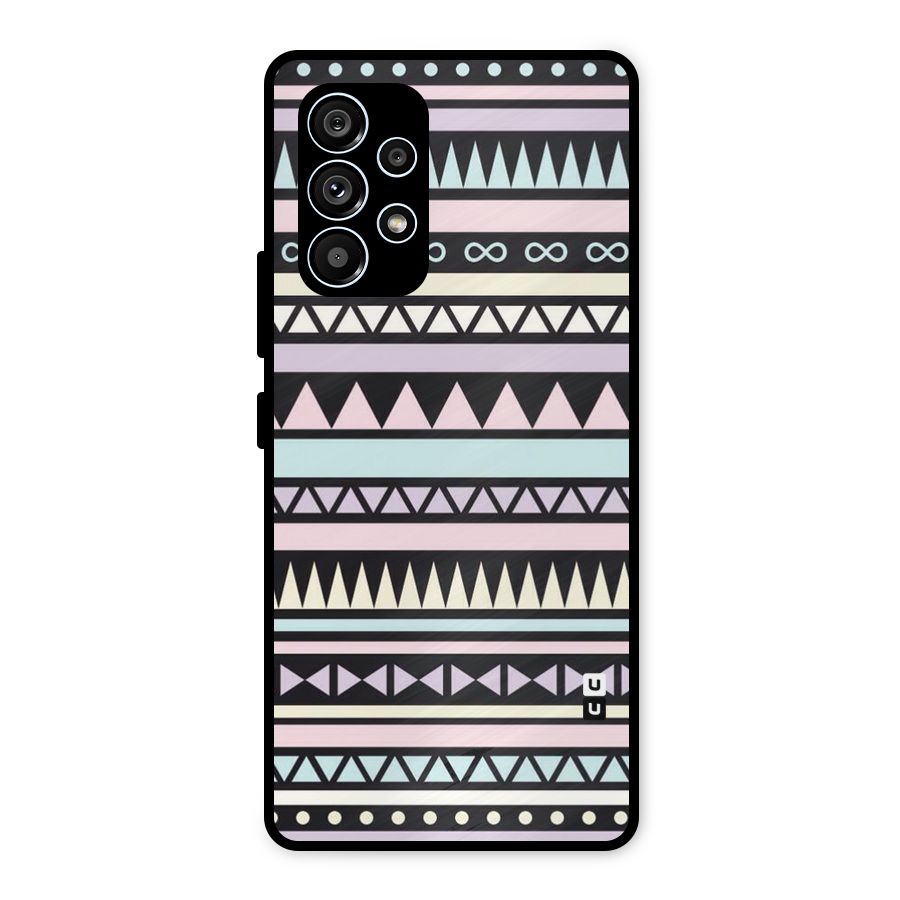 Cute Chev Pattern Metal Back Case for Galaxy A53 5G