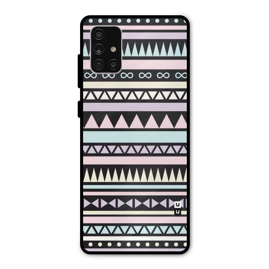 Cute Chev Pattern Metal Back Case for Galaxy A71