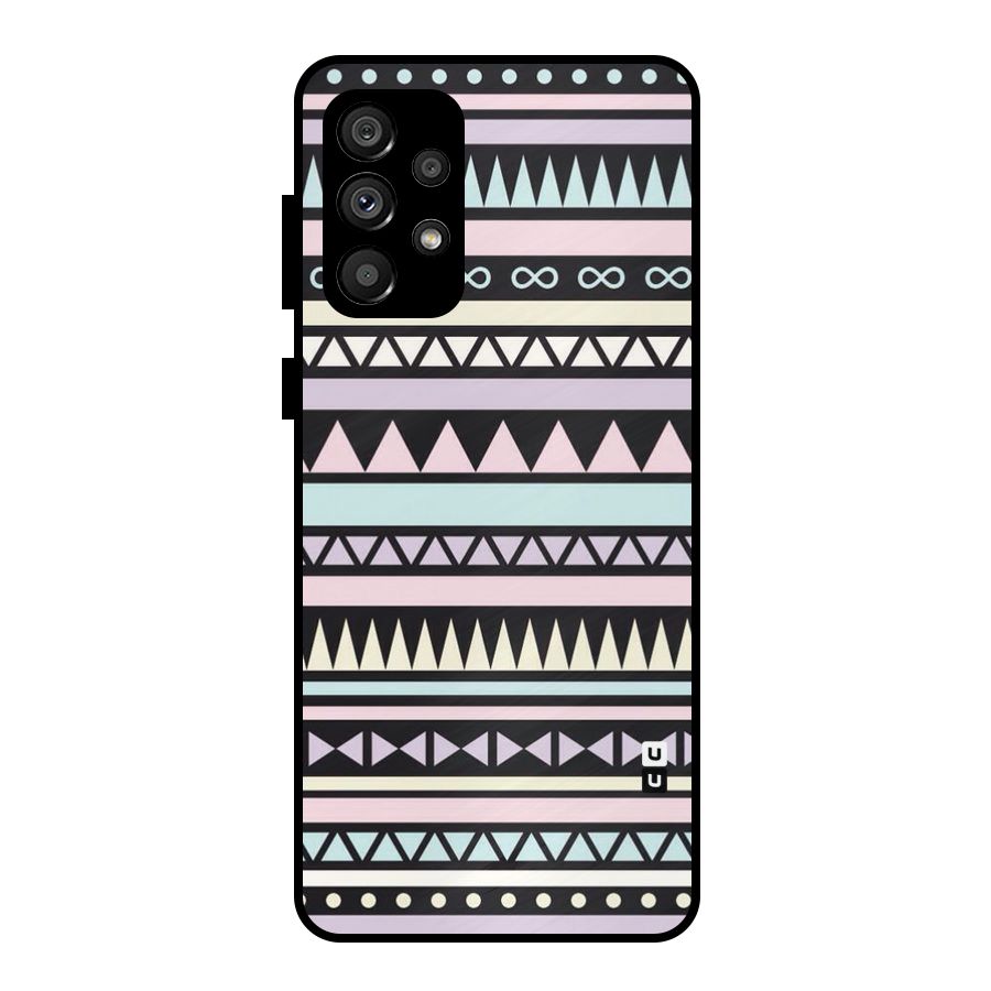 Cute Chev Pattern Metal Back Case for Galaxy A73 5G