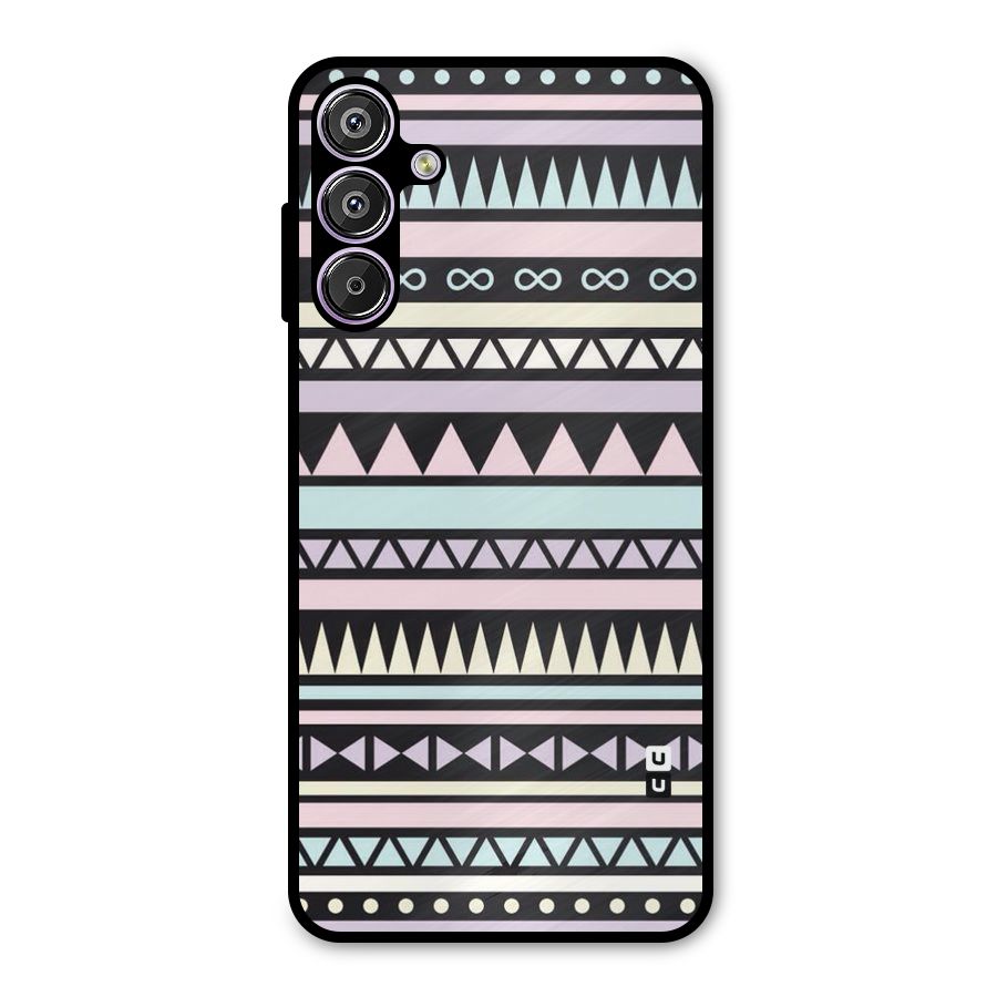 Cute Chev Pattern Metal Back Case for Galaxy F15