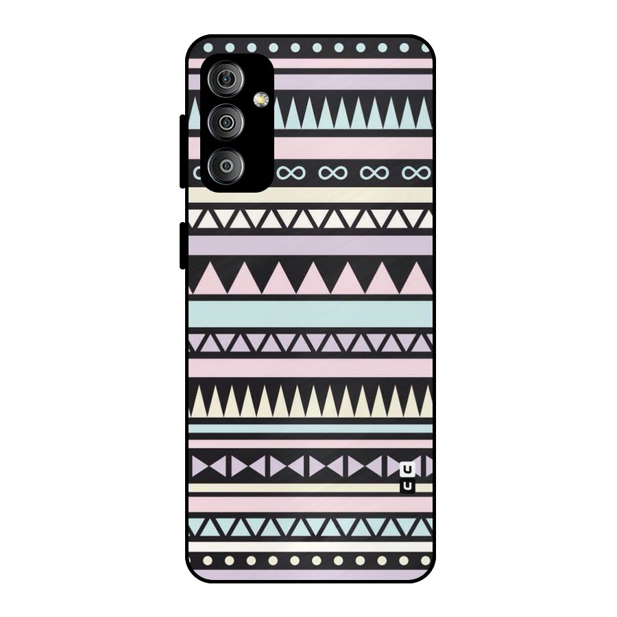 Cute Chev Pattern Metal Back Case for Galaxy F23