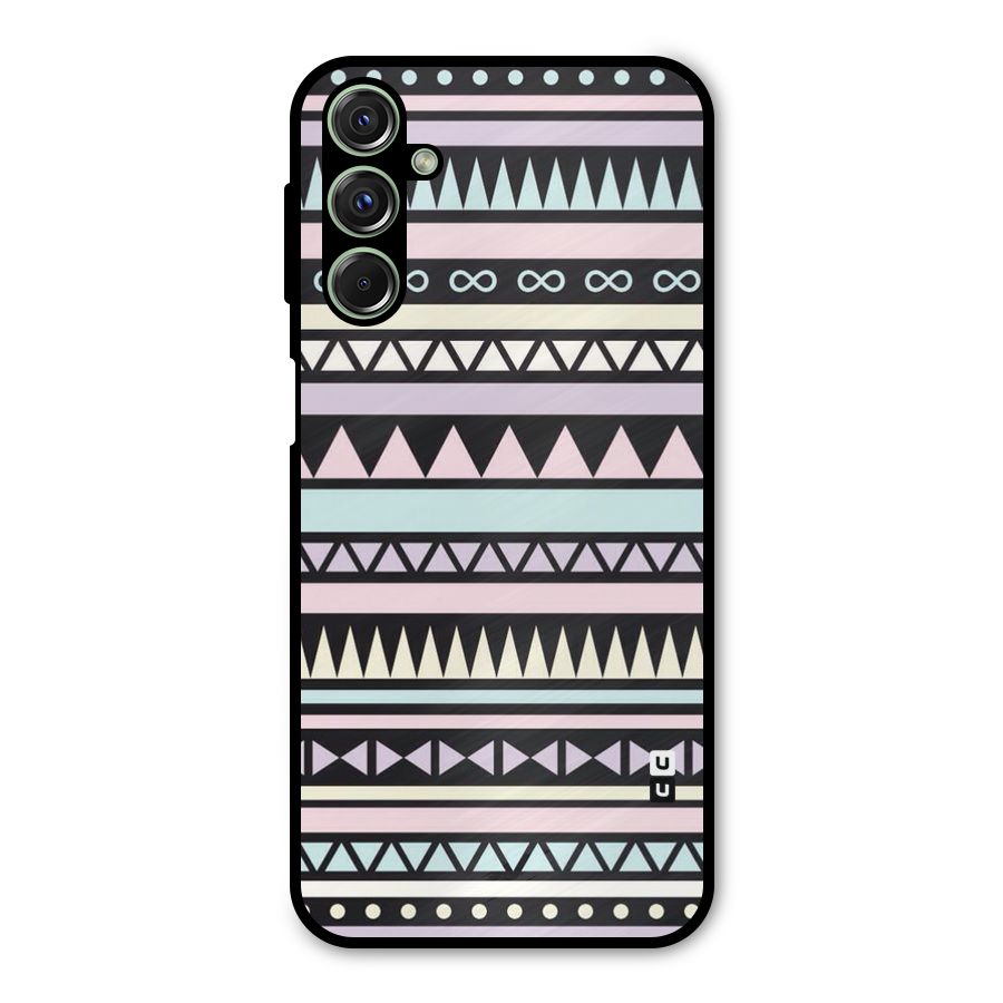 Cute Chev Pattern Metal Back Case for Galaxy F34