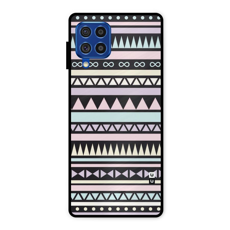 Cute Chev Pattern Metal Back Case for Galaxy F62