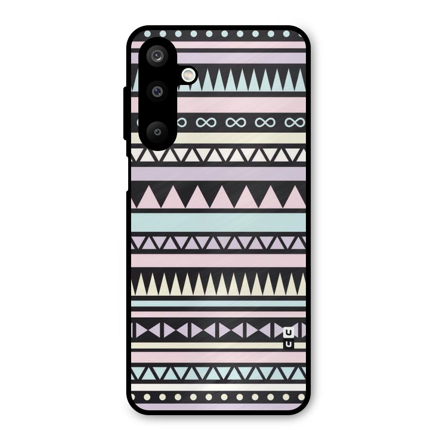 Cute Chev Pattern Metal Back Case for Galaxy M16