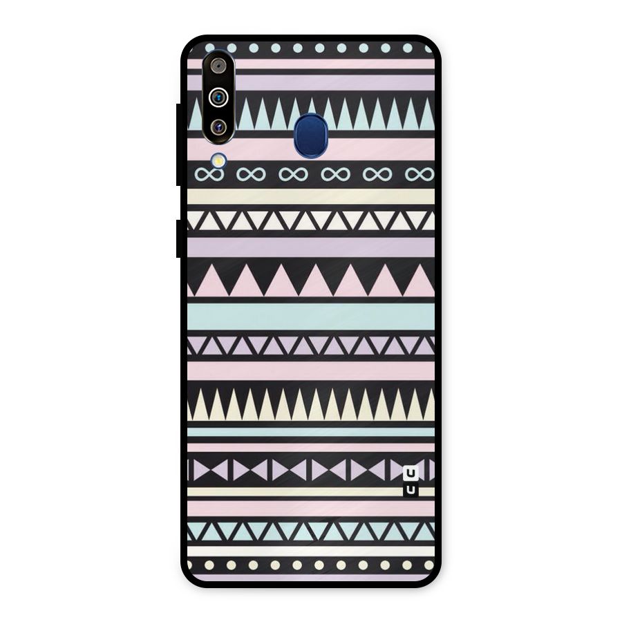 Cute Chev Pattern Metal Back Case for Galaxy M30