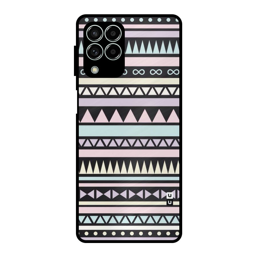 Cute Chev Pattern Metal Back Case for Galaxy M33